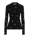 Msgm Woman Sweater Black Size M Viscose, Polyester In Black