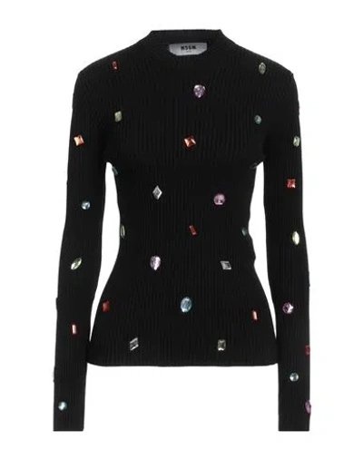 Msgm Woman Sweater Black Size M Viscose, Polyester