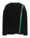 Msgm Woman Sweater Black Size M Wool, Polyamide In Black