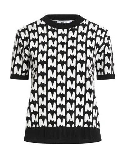 Msgm Woman Sweater Black Size S Viscose, Polyester