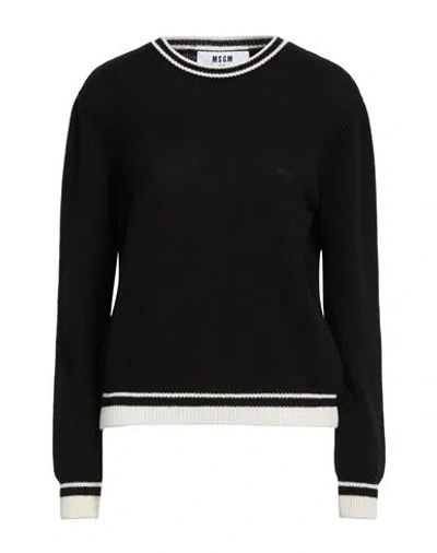 Msgm Woman Sweater Black Size S Wool, Cashmere