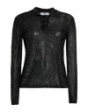 Msgm Woman Sweater Black Size Xl Polyester