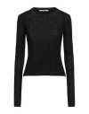 Msgm Woman Sweater Black Size Xl Viscose, Polyester