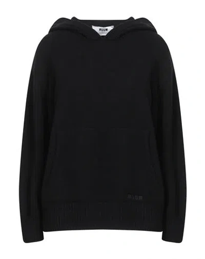 Msgm Woman Sweater Black Size M Wool, Cashmere