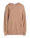 Msgm Woman Sweater Camel Size M Wool, Cashmere