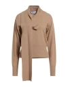Msgm Woman Sweater Camel Size S Wool, Viscose, Polyamide, Cashmere In Multi