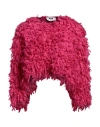 Msgm Woman Sweater Fuchsia Size M Acrylic, Wool, Mohair Wool, Polyamide In Pink