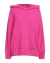 Msgm Woman Sweater Fuchsia Size L Wool, Cashmere In Pink