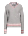 Msgm Woman Sweater Grey Size S Polystyrene, Acrylic, Virgin Wool