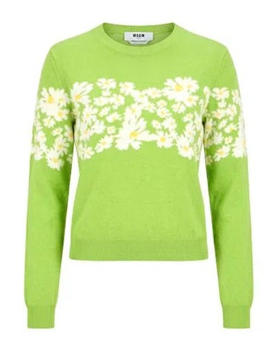 Msgm Woman Sweater Light Green Size S Virgin Wool, Viscose, Polyamide, Cashmere