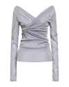 Msgm Woman Sweater Lilac Size 8 Polyester In Purple