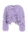 Msgm Woman Sweater Lilac Size M Acrylic, Wool, Mohair Wool, Polyamide In Purple