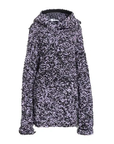 Msgm Woman Sweater Lilac Size M Cotton In Purple