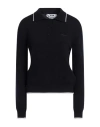 Msgm Woman Sweater Midnight Blue Size L Wool, Cashmere