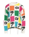 Msgm Woman Sweater Off White Size L Cotton In Off White