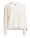 Msgm Woman Sweater Off White Size Xs Wool, Cashmere
