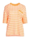 Msgm Woman Sweater Orange Size S Viscose In Orange