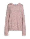 Msgm Woman Sweater Pink Size S Polyamide, Alpaca Wool, Mohair Wool, Metallic Fiber In Pink
