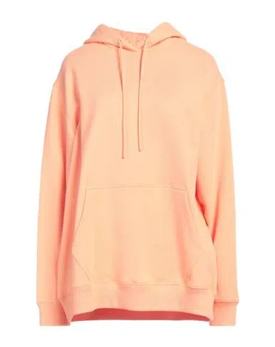 Msgm Woman Sweatshirt Apricot Size Xs Cotton In Orange