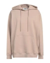 Msgm Woman Sweatshirt Beige Size S Cotton