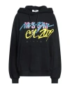 Msgm Woman Sweatshirt Black Size L Cotton