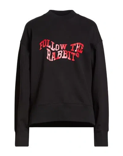 Msgm Woman Sweatshirt Black Size L Cotton
