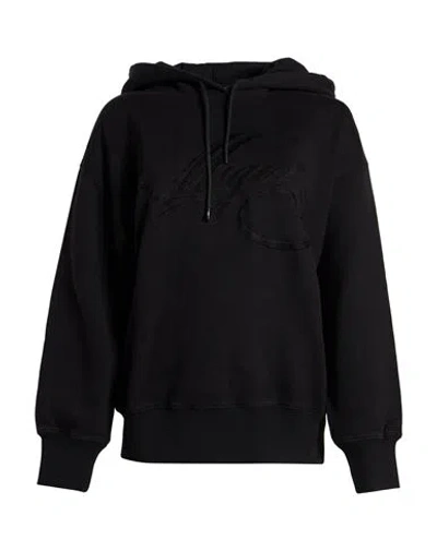 Msgm Woman Sweatshirt Black Size L Cotton