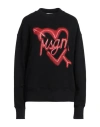 Msgm Logo-print Cotton Sweatshirt In Black