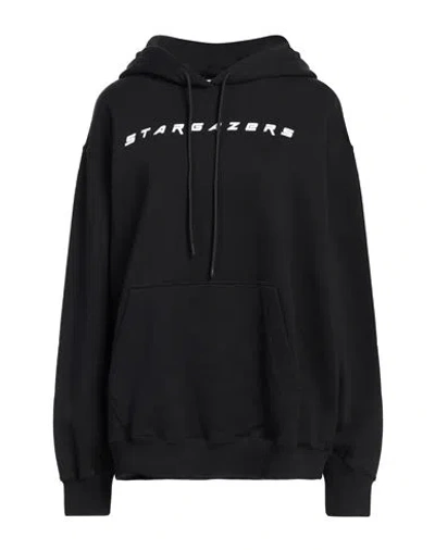 Msgm Woman Sweatshirt Black Size M Cotton