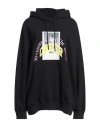 Msgm Woman Sweatshirt Black Size M Cotton