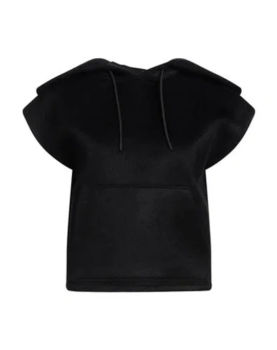 Msgm Woman Sweatshirt Black Size Xs Acrylic, Viscose, Polyester