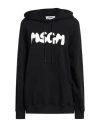 Msgm Woman Sweatshirt Black Size S Cotton