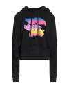 Msgm Woman Sweatshirt Black Size Xl Cotton In Black