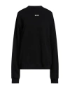 Msgm Woman Sweatshirt Black Size M Cotton In Black