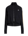 Msgm Woman Sweatshirt Black Size Xl Cotton, Polyamide