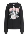 Msgm Woman Sweatshirt Black Size Xs Cotton