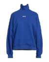Msgm Woman Sweatshirt Bright Blue Size S Cotton