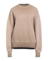 Msgm Woman Sweatshirt Camel Size L Cotton In Pink