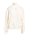 Msgm Woman Sweatshirt Cream Size S Cotton In White