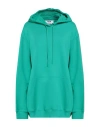 Msgm Woman Sweatshirt Emerald Green Size Xl Cotton