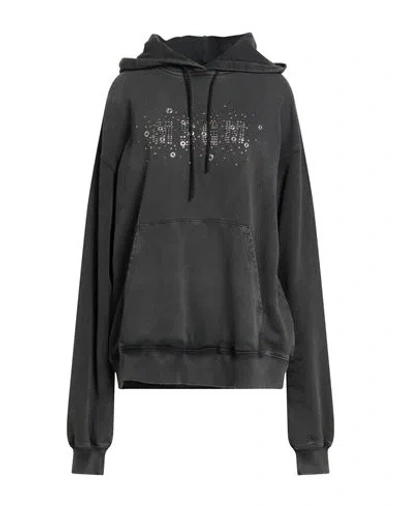 Msgm Woman Sweatshirt Grey Size L Cotton