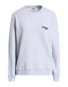 Msgm Woman Sweatshirt Grey Size L Cotton In Gray