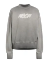 Msgm Woman Sweatshirt Grey Size S Cotton In Gray