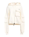 Msgm Woman Sweatshirt Ivory Size L Cotton In White