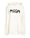 Msgm Woman Sweatshirt Ivory Size M Cotton