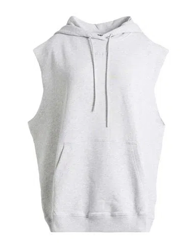 Msgm Woman Sweatshirt Light Grey Size Xl Cotton