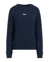 Msgm Woman Sweatshirt Midnight Blue Size M Cotton In Blue