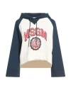 Msgm Woman Sweatshirt Navy Size S Cotton