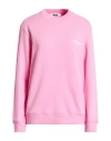 Msgm Woman Sweatshirt Pink Size L Cotton In Pink