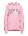 Msgm Woman Sweatshirt Pink Size Xxl Organic Cotton